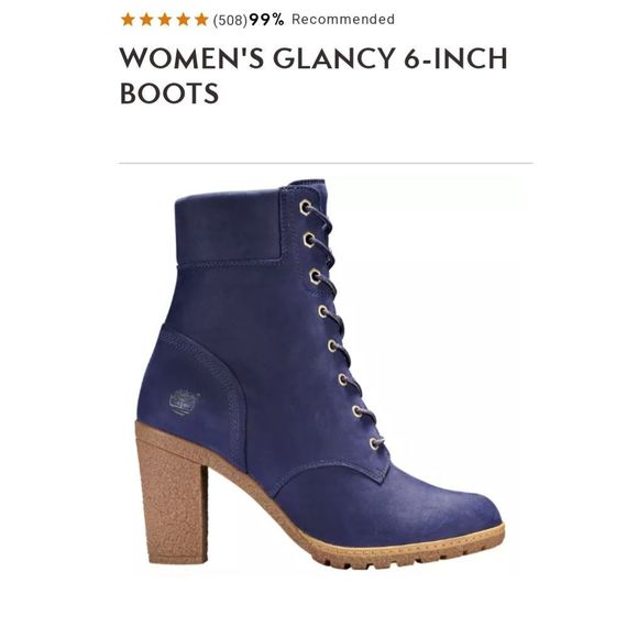Women's Timberland 6 inch glancy boot